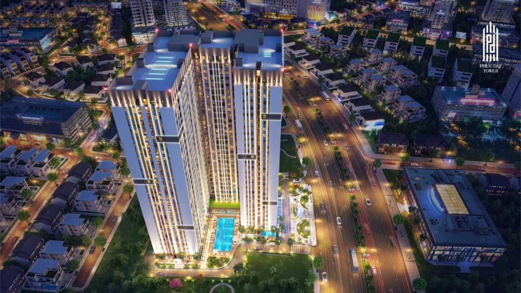 Tổng thể dự án căn hộ Phuc Dat Tower Dĩ An